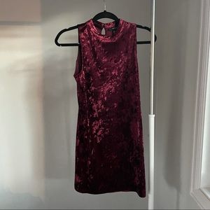 Forever 21 Crushed Velvet Mini Dress